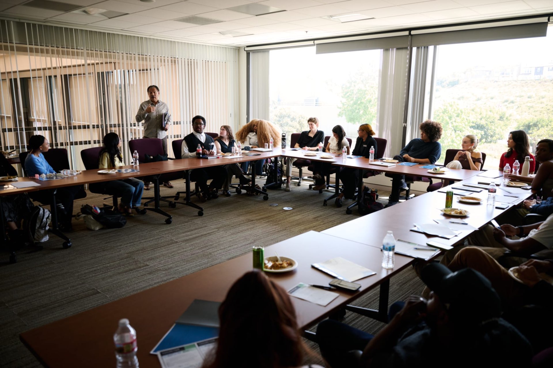 Convening around a U-shaped table